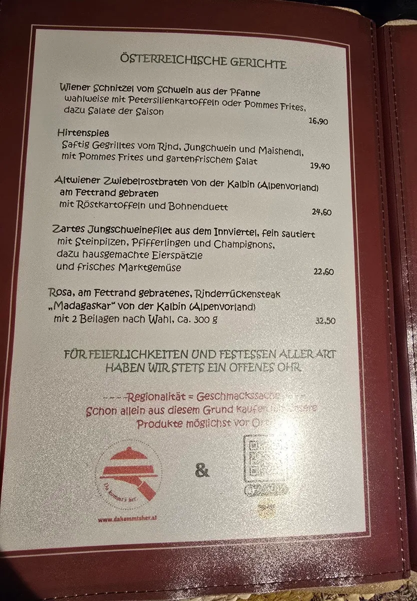 Speisekarte photo 1