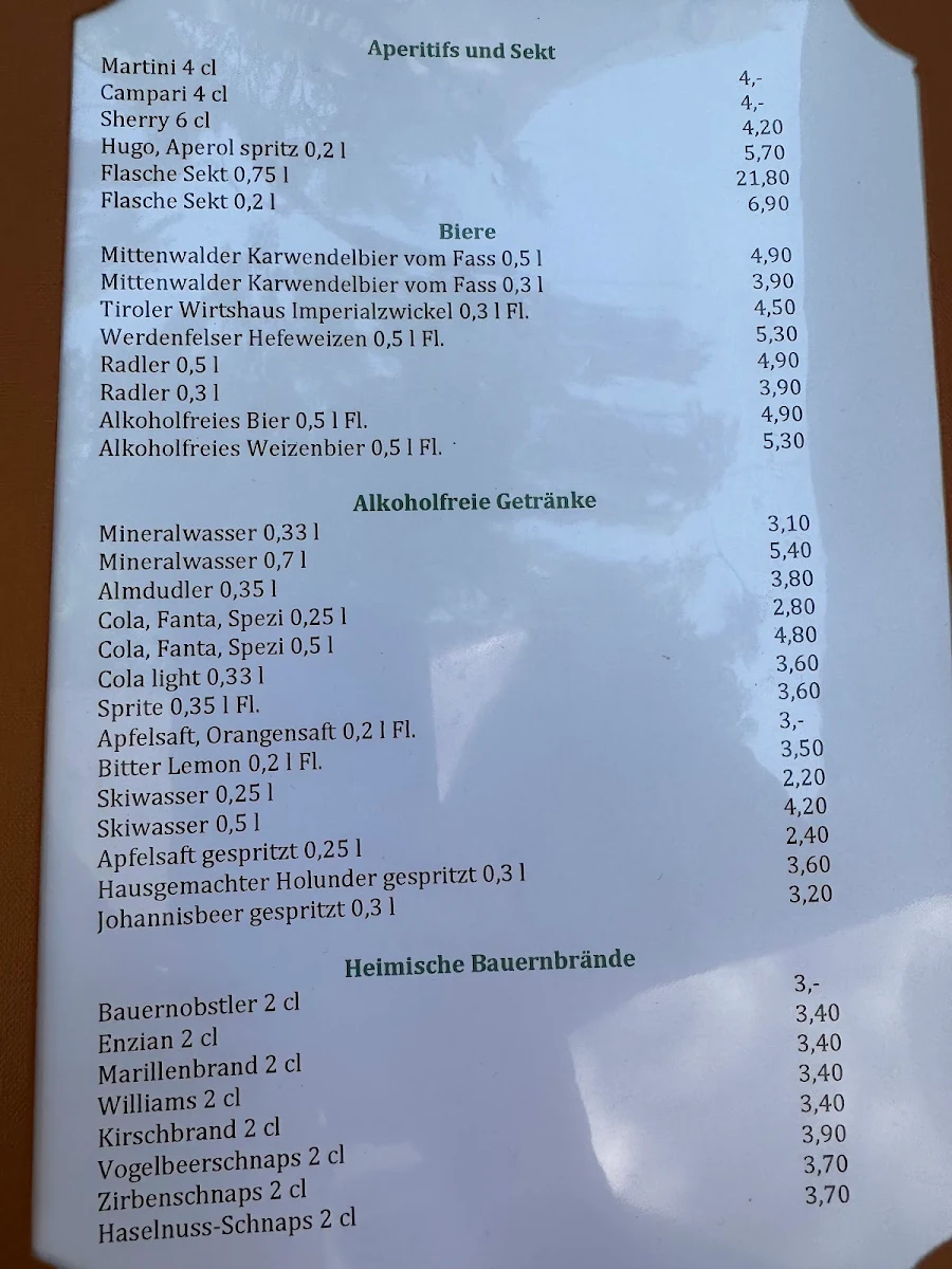 Speisekarte photo 5