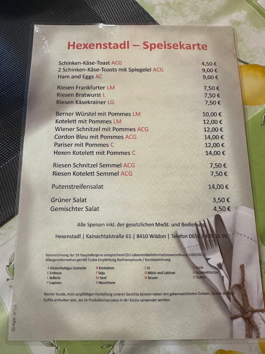 Speisekarte photo 1