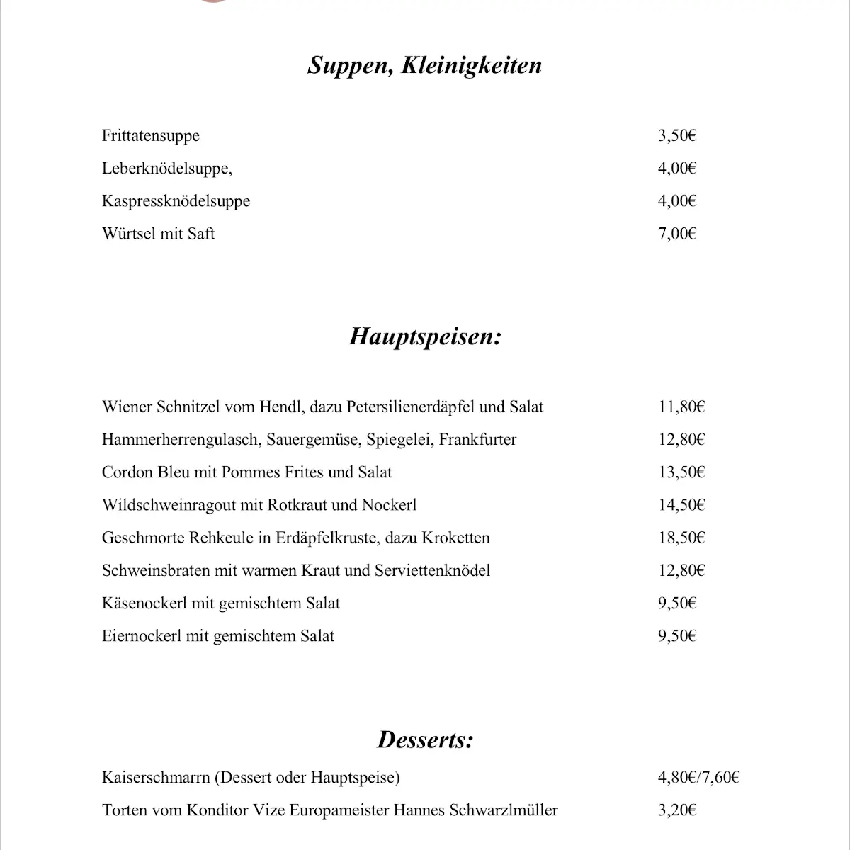 Speisekarte photo 5