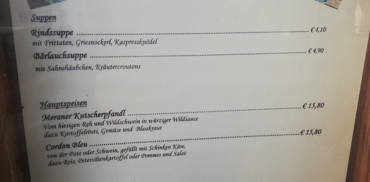 Speisekarte photo 1