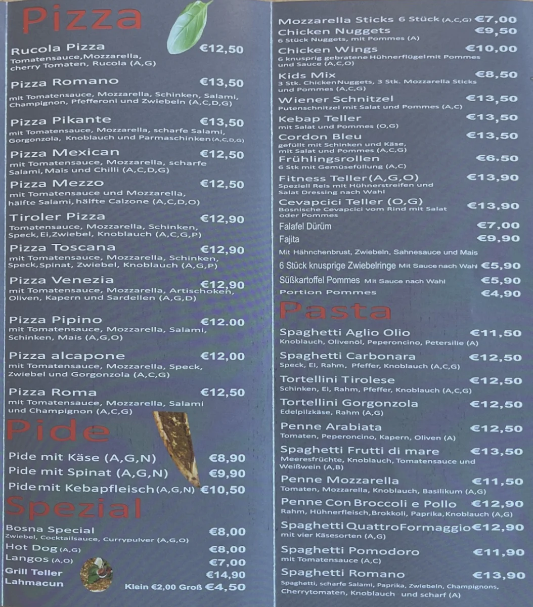 Speisekarte photo 2