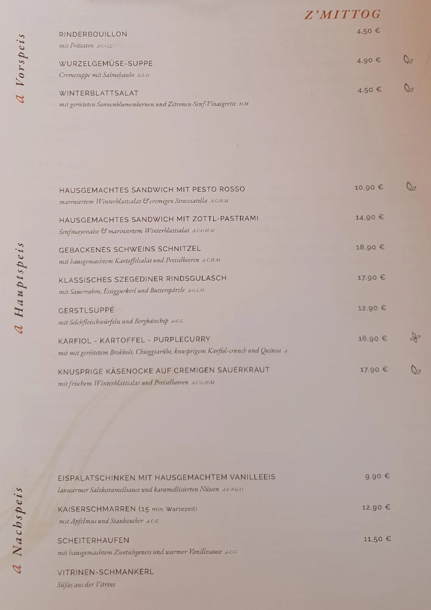 Speisekarte photo 1