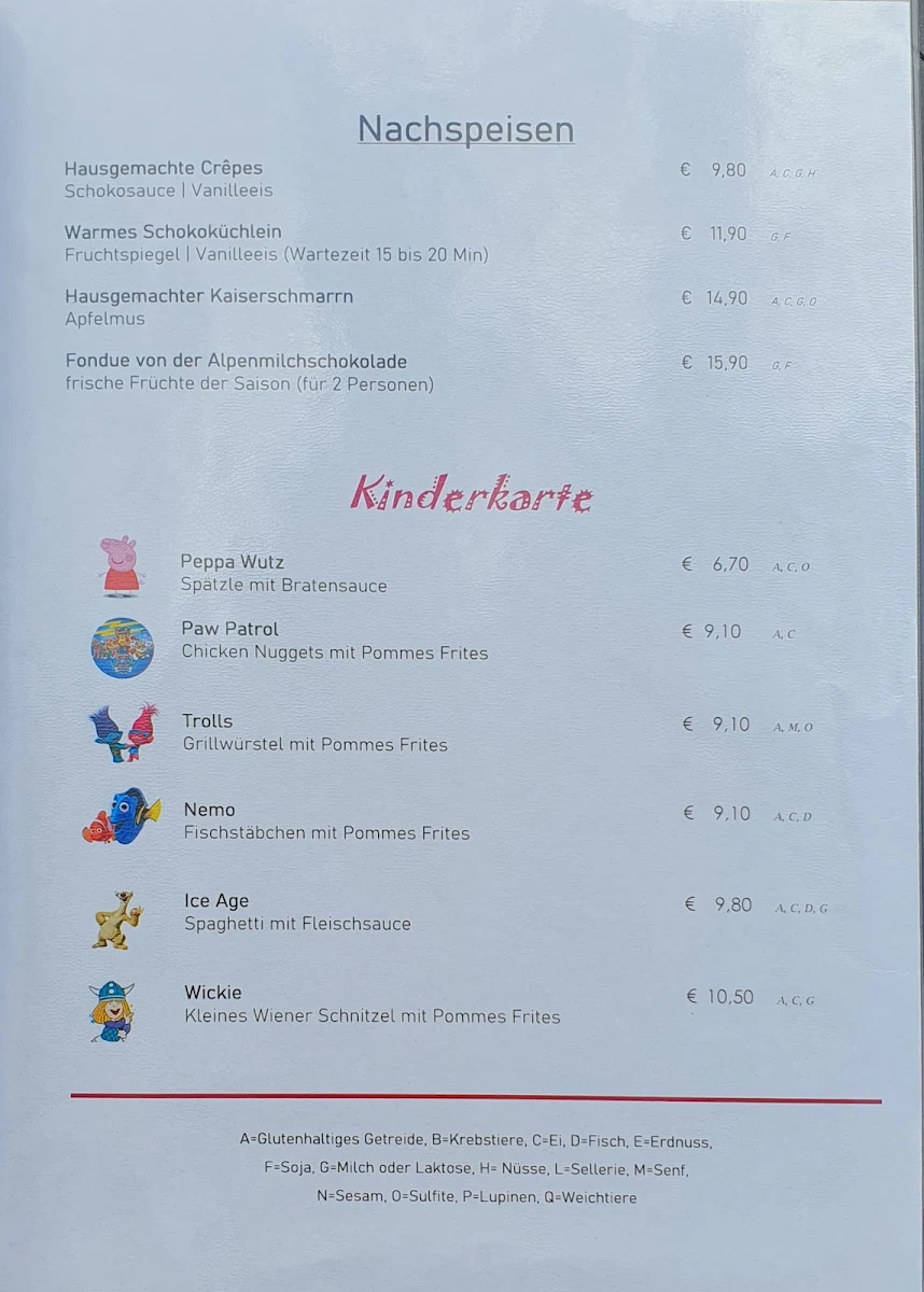 Speisekarte photo 1
