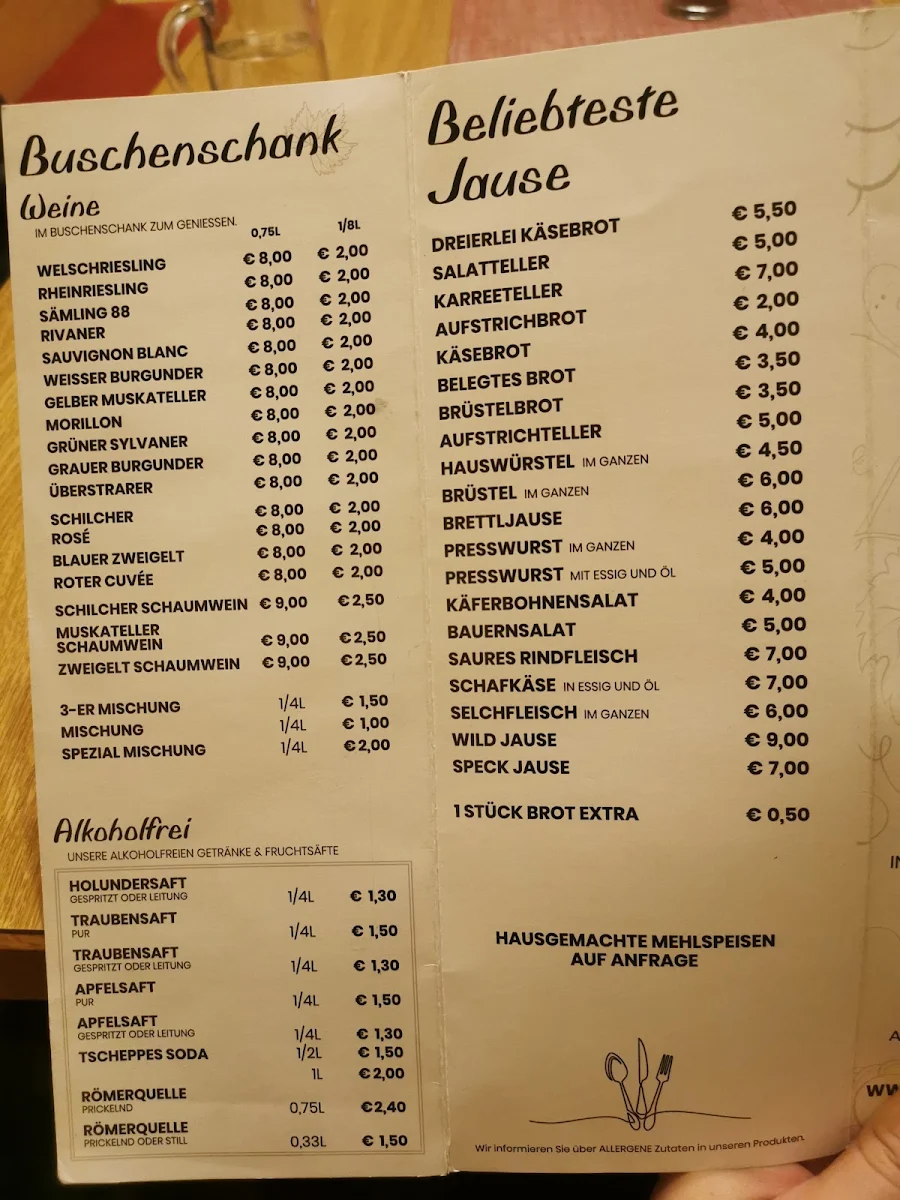 Speisekarte photo 9