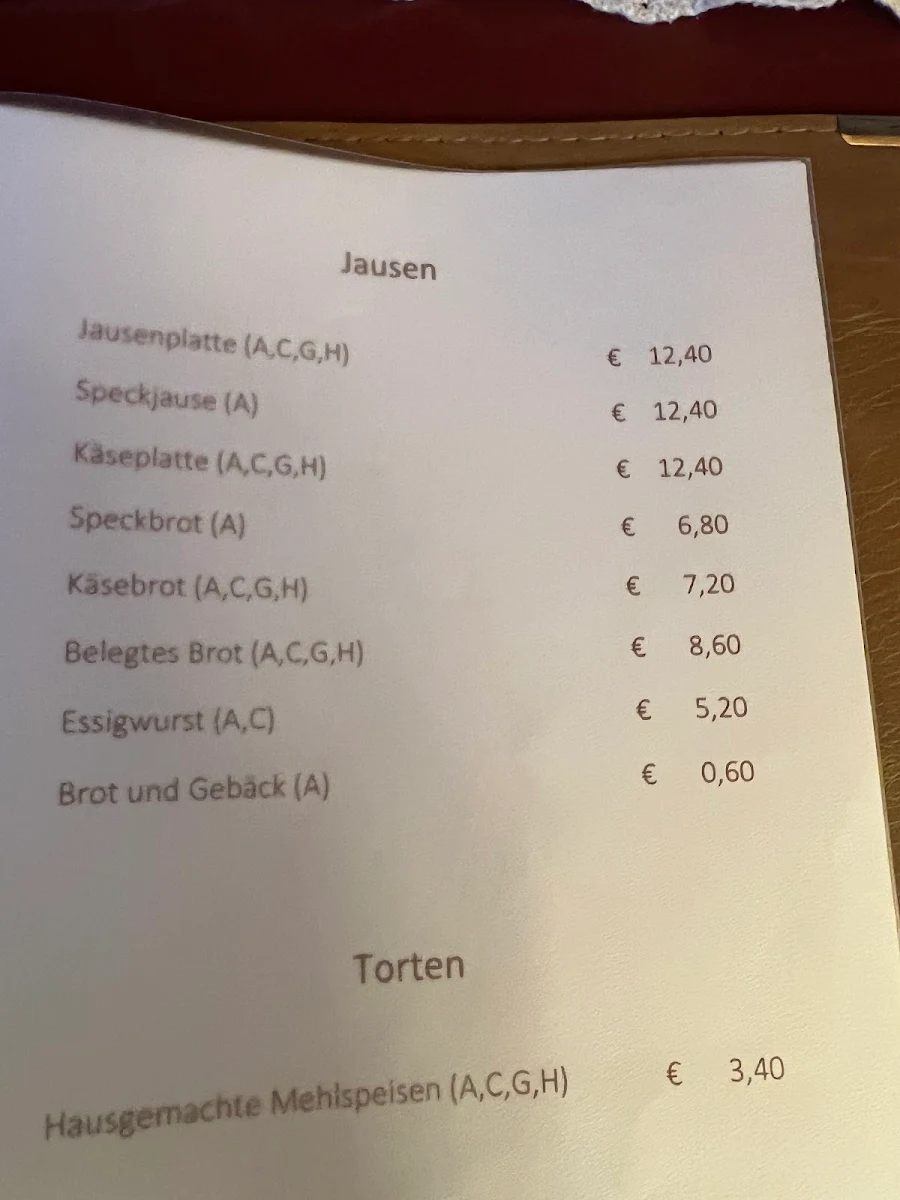 Speisekarte photo 3