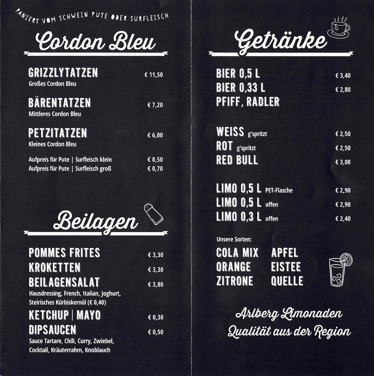 Speisekarte photo 2