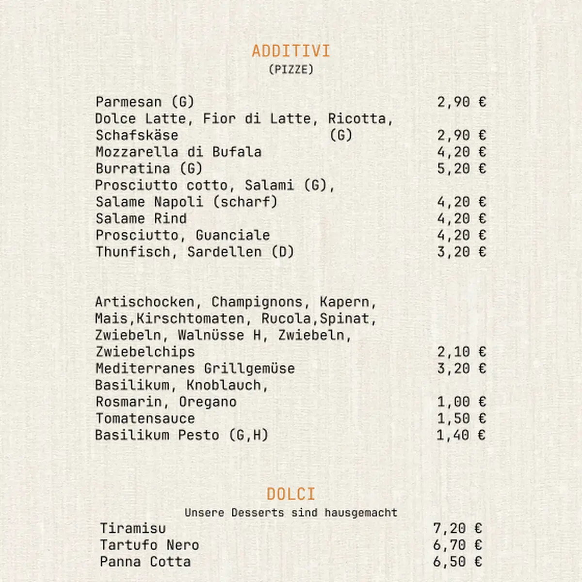 Speisekarte photo 5