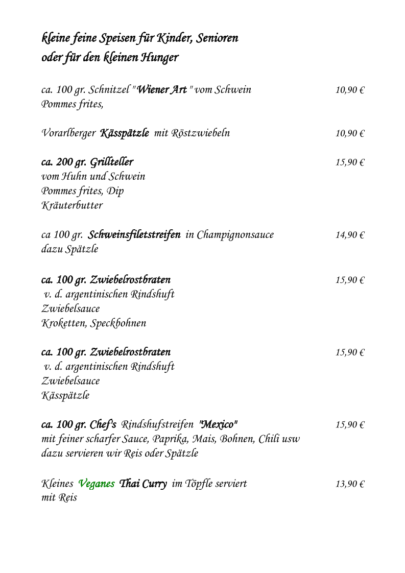 Speisekarte photo 3