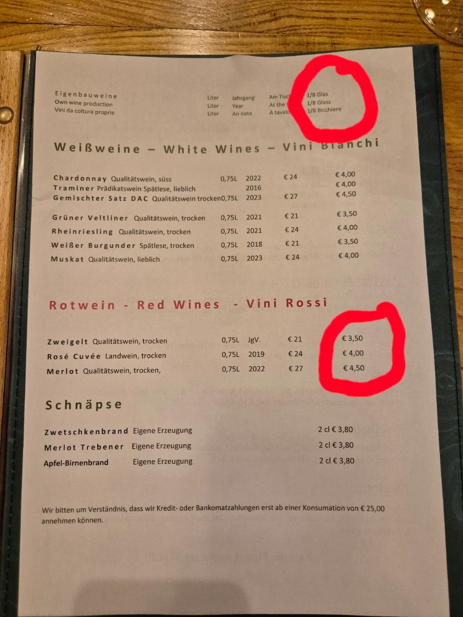 Speisekarte photo 1