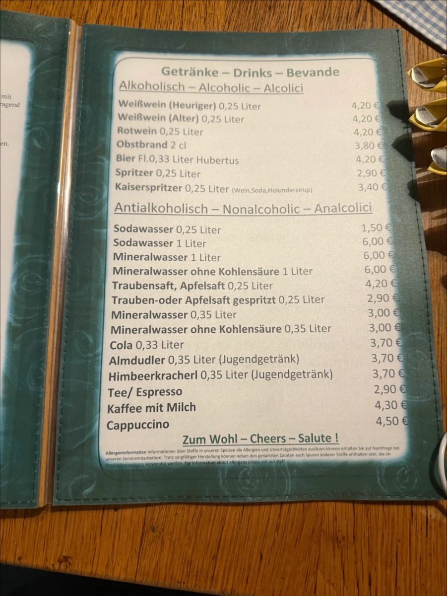 Speisekarte photo 6