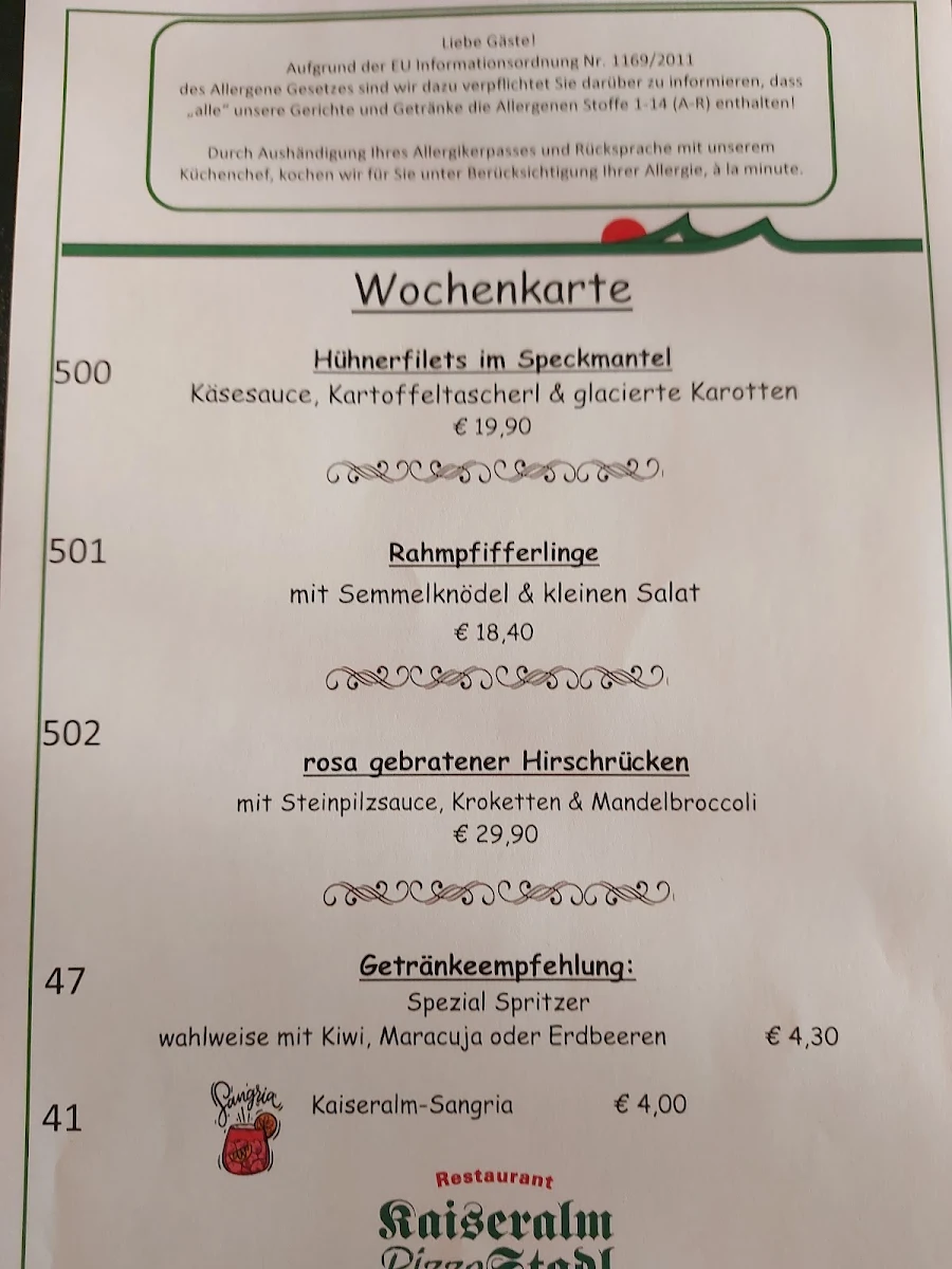 Speisekarte photo 8