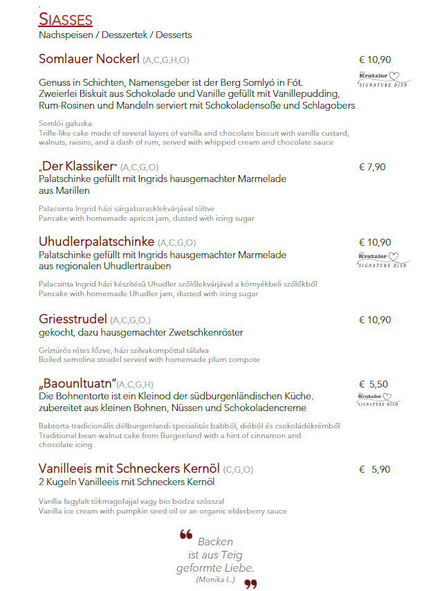Speisekarte photo 2