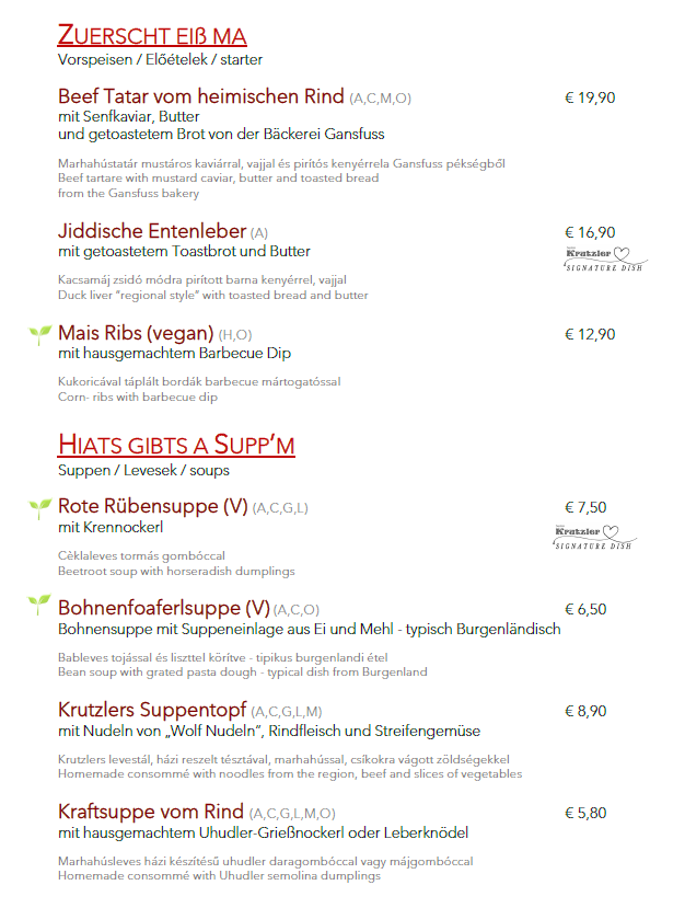 Speisekarte photo 3