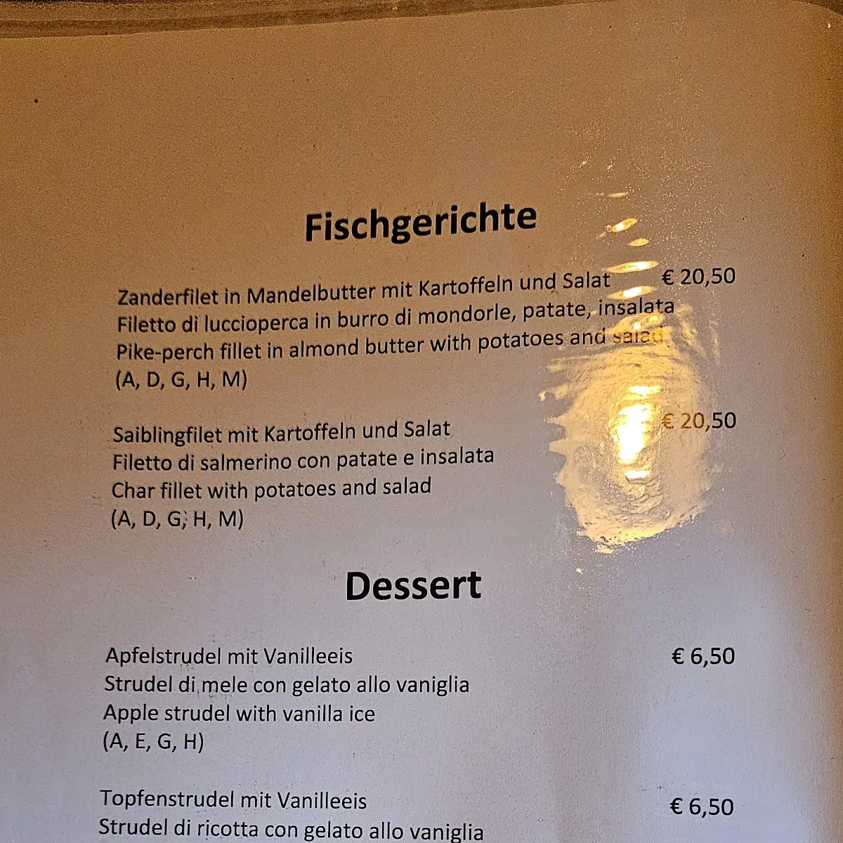 Speisekarte photo 1