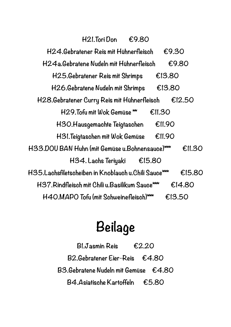 Speisekarte photo 3