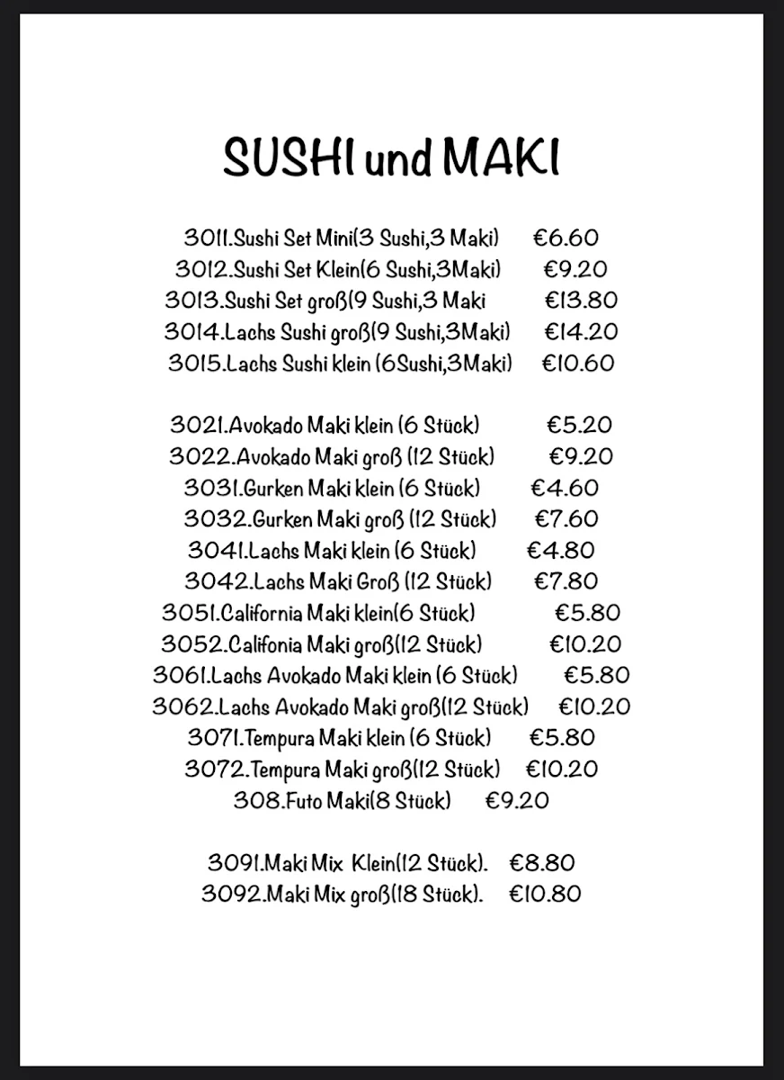 Speisekarte photo 5