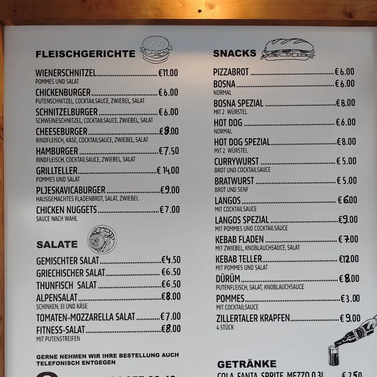 Speisekarte photo 2