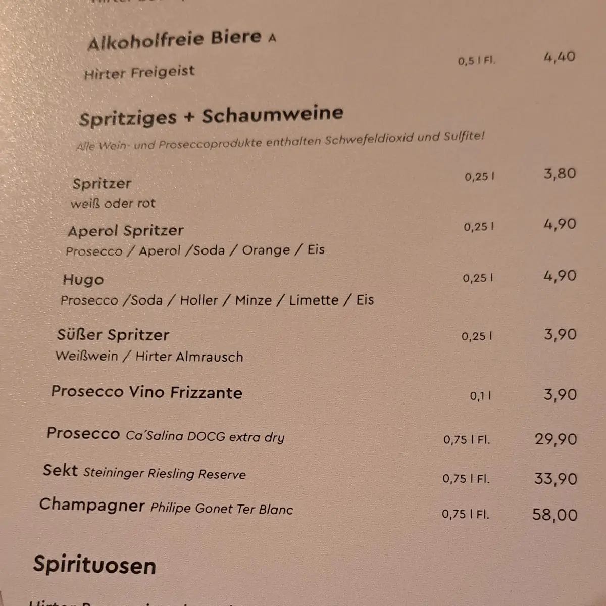 Speisekarte photo 5