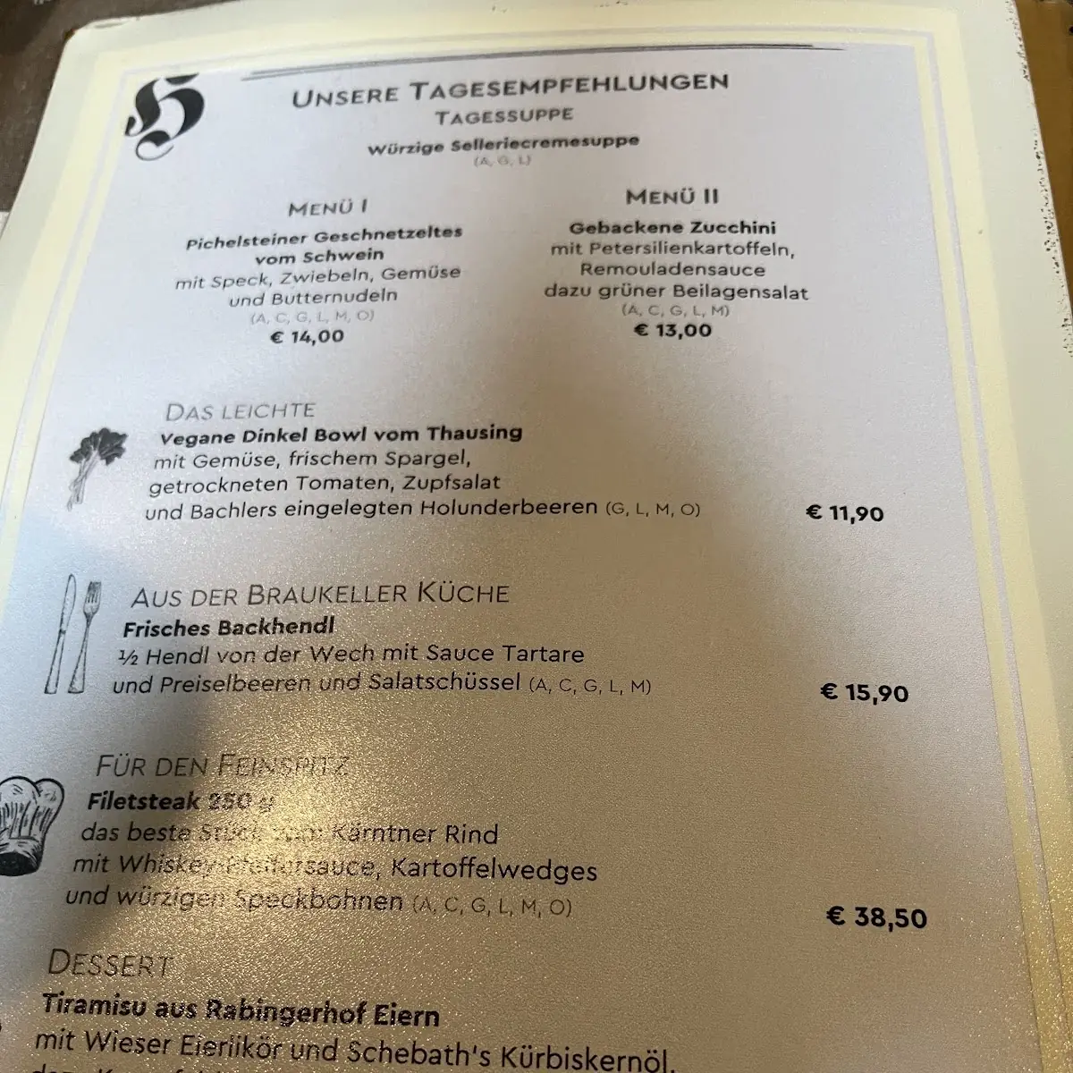 Speisekarte photo 9