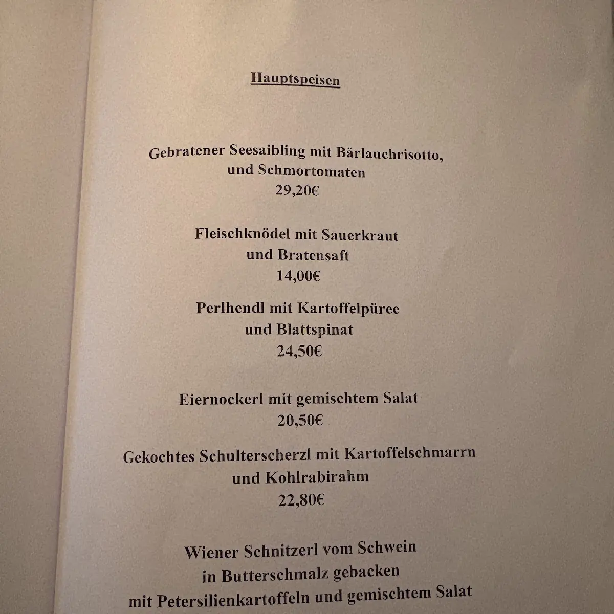 Speisekarte photo 1