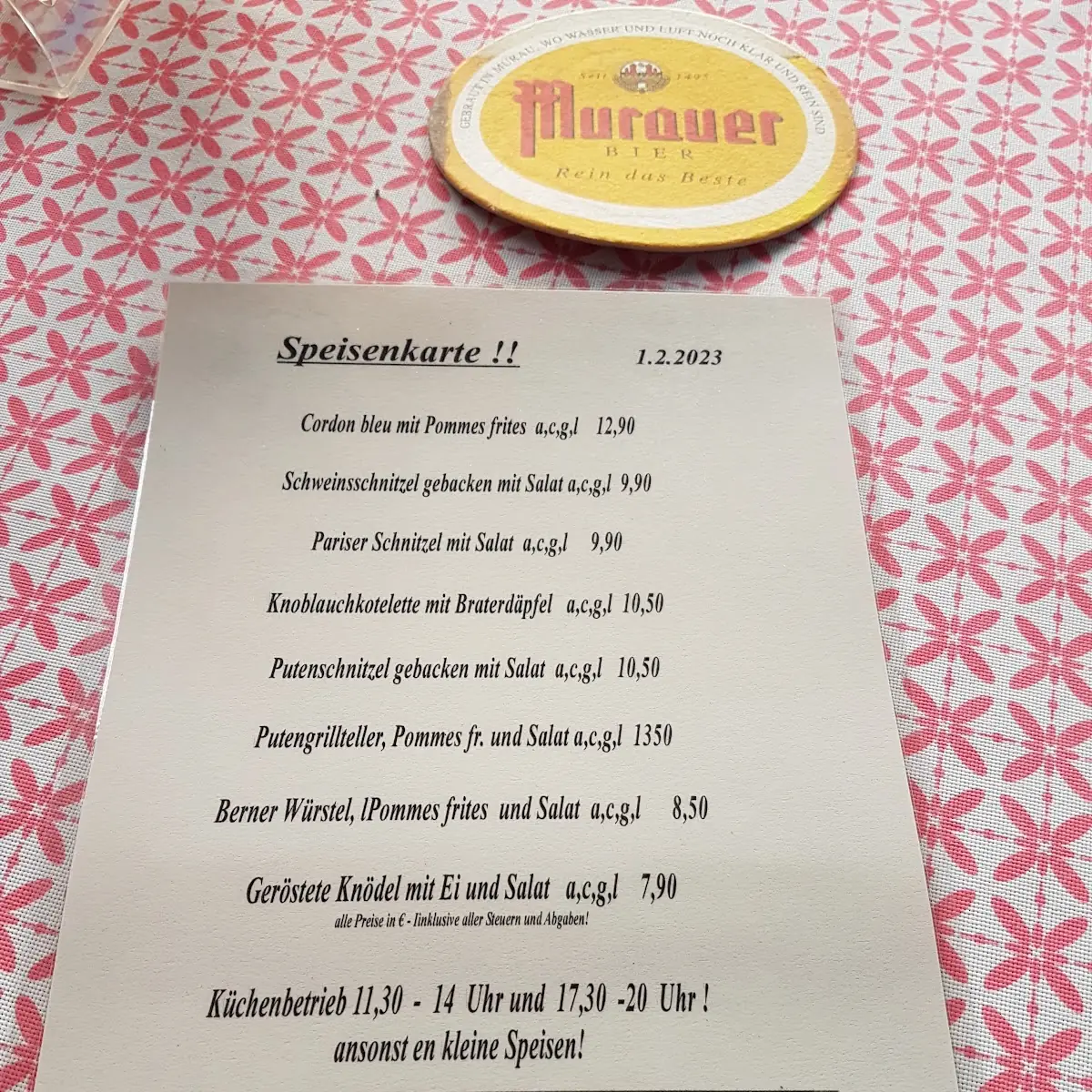 Speisekarte photo 1