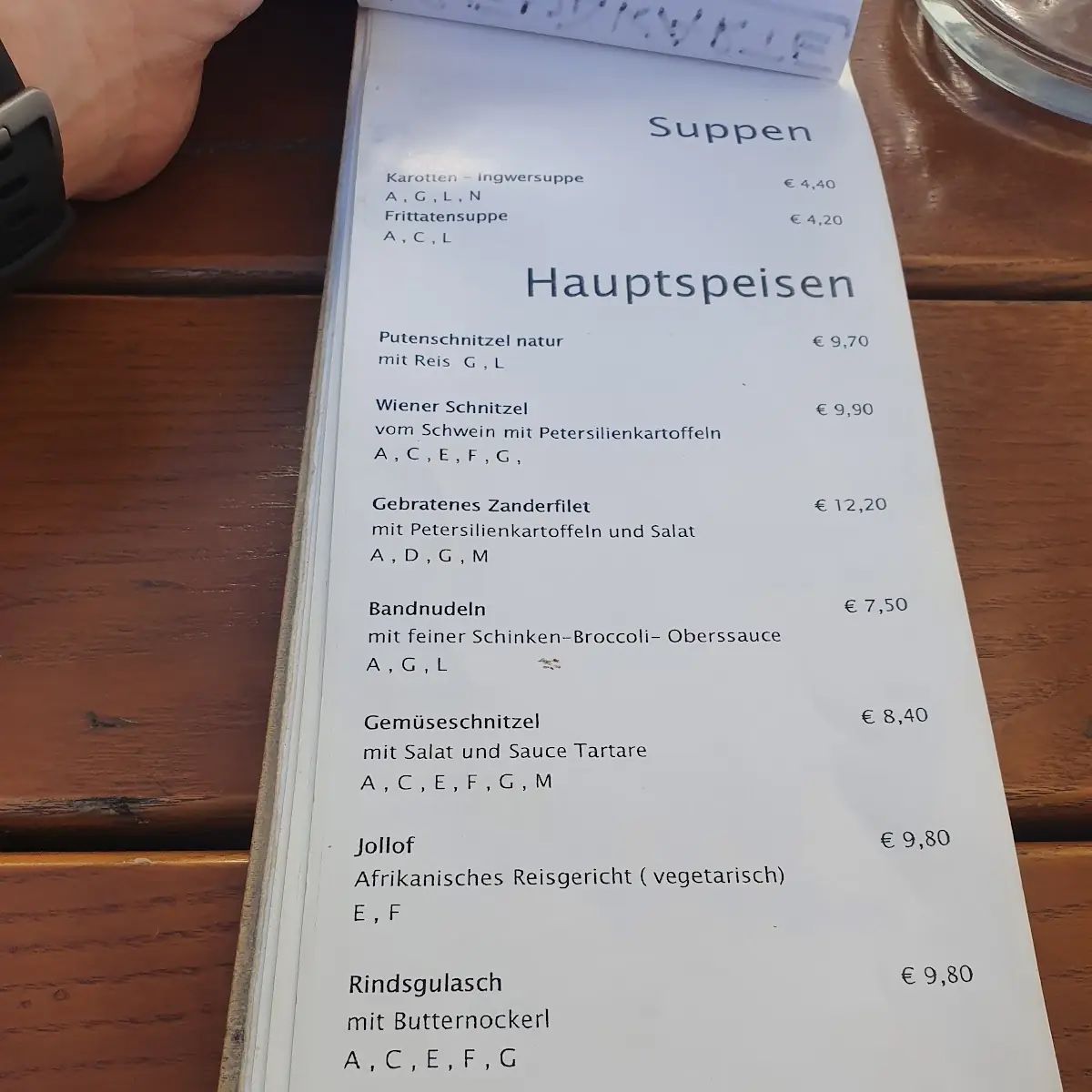 Speisekarte photo 1