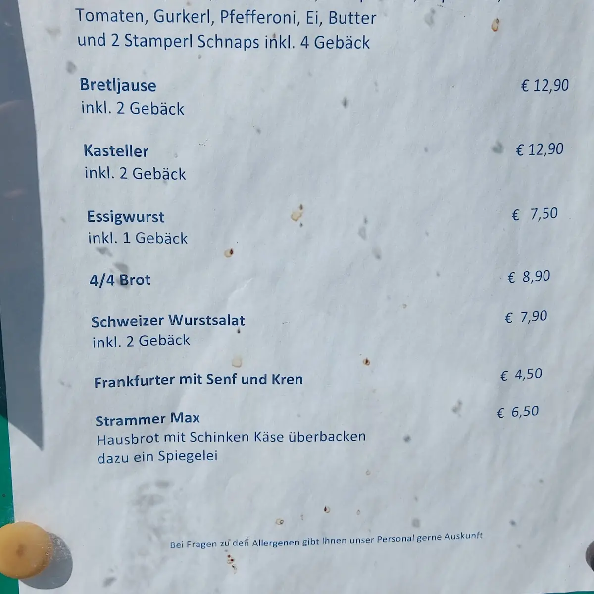 Speisekarte photo 1