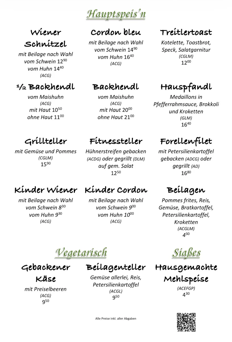Speisekarte photo 1