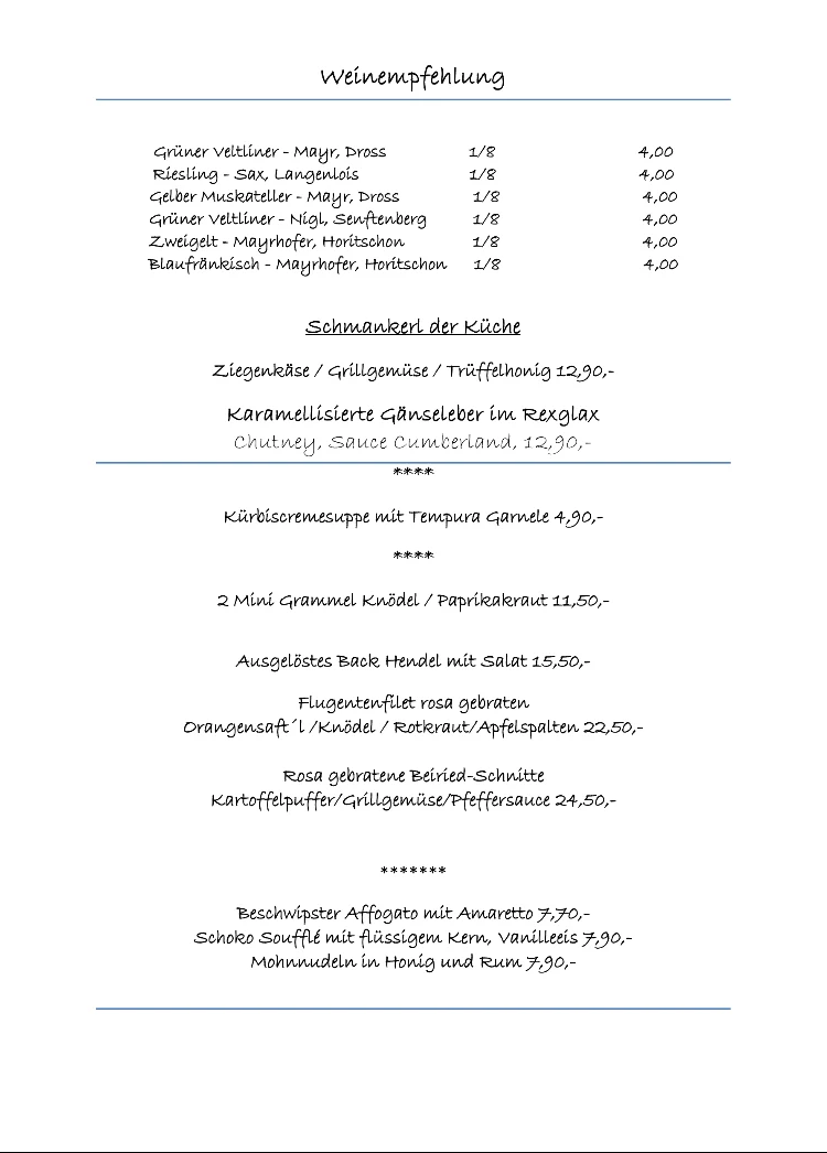 Speisekarte photo 2