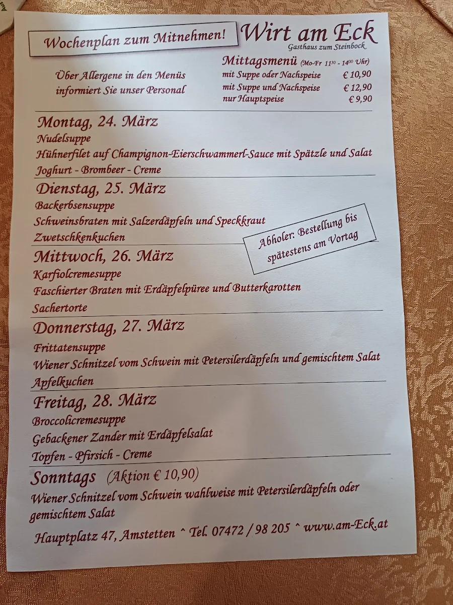 Speisekarte photo 1
