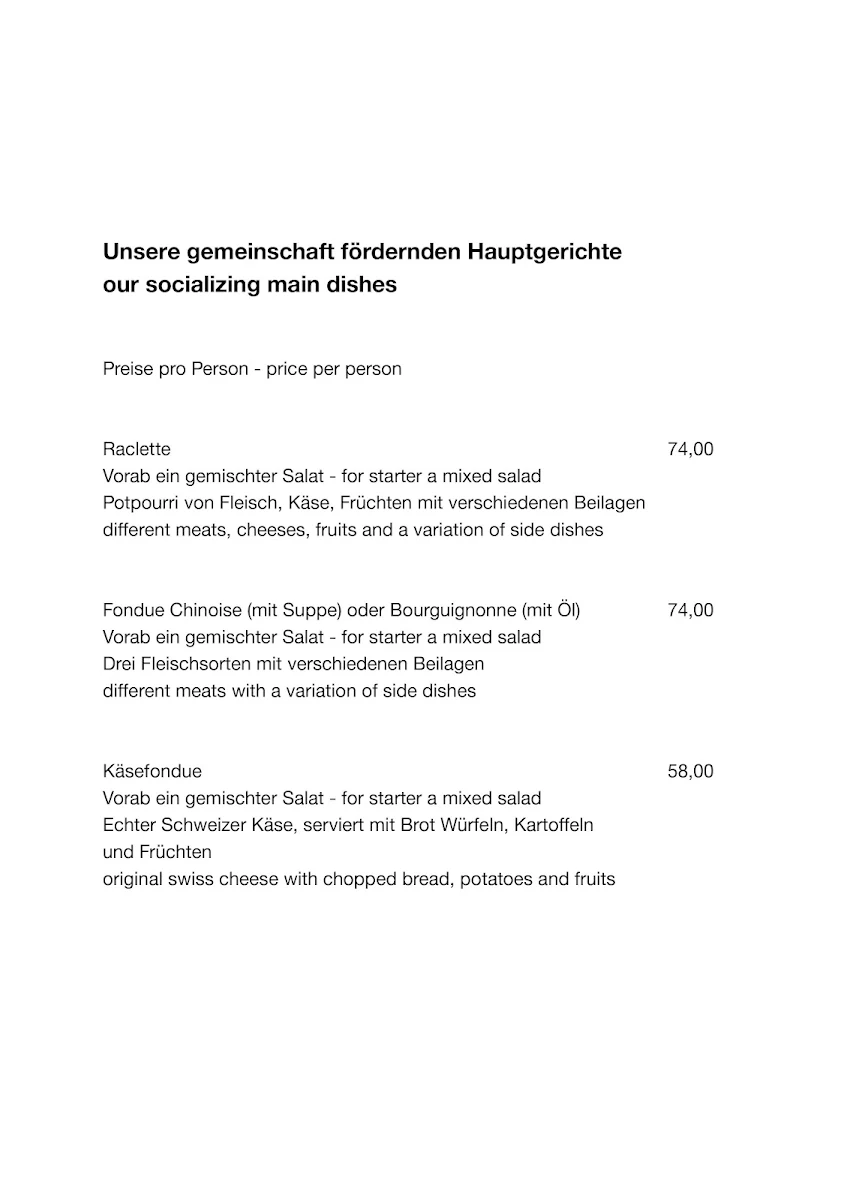 Speisekarte photo 2