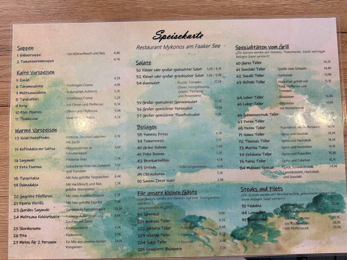 Speisekarte photo 1