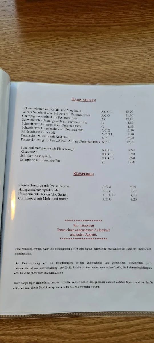 Speisekarte photo 8