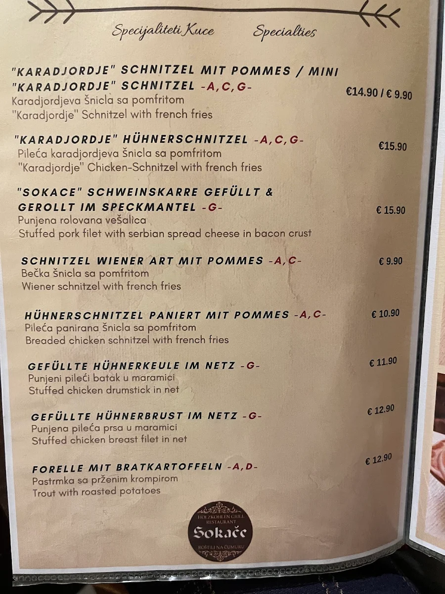 Speisekarte photo 2