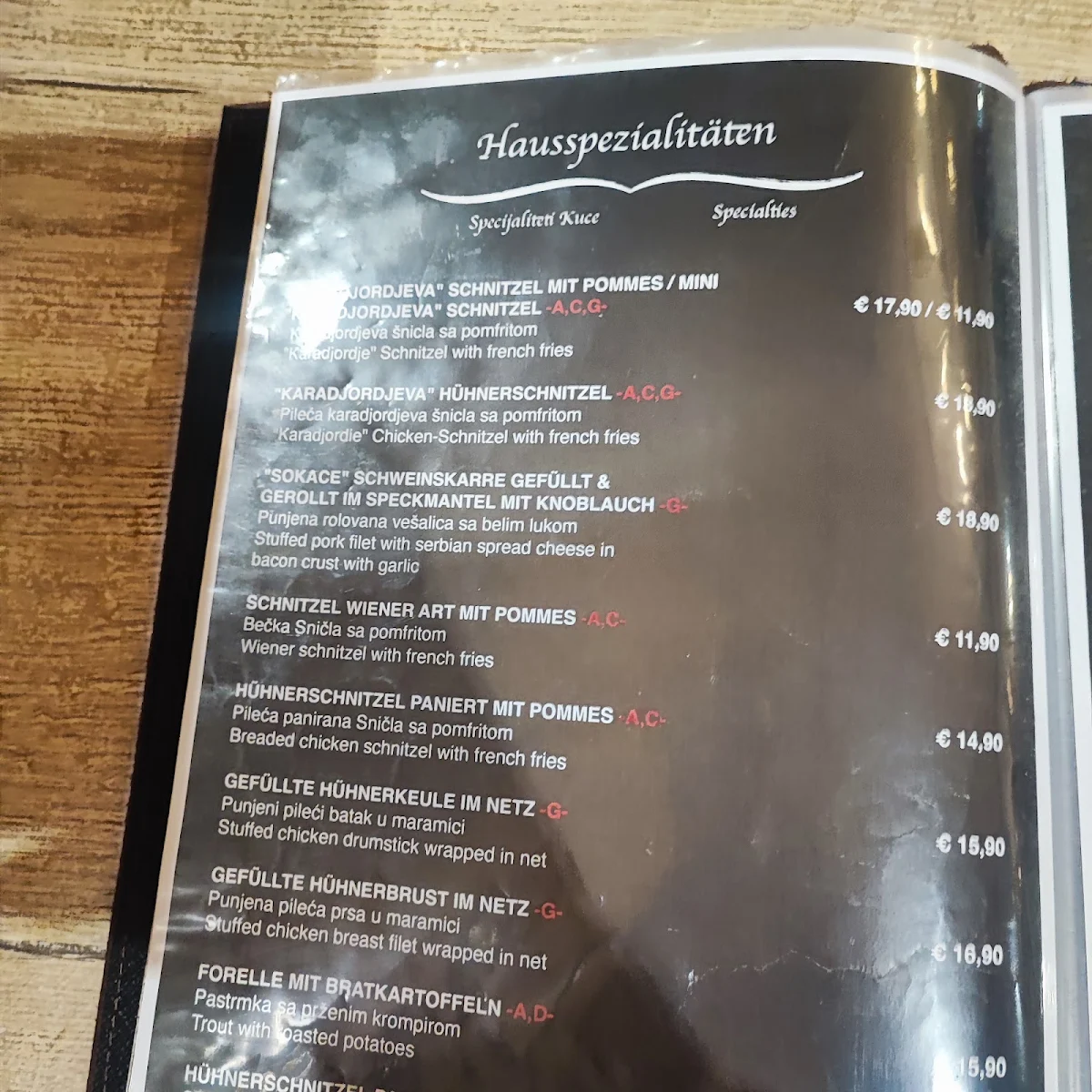 Speisekarte photo 6