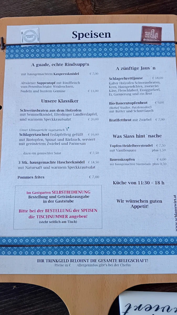 Speisekarte photo 1