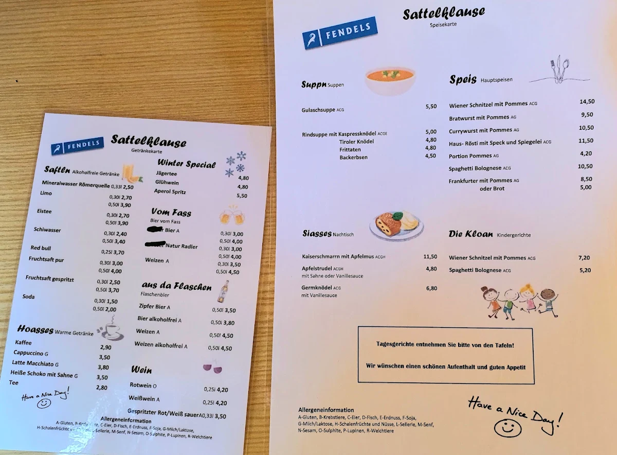 Speisekarte photo 1