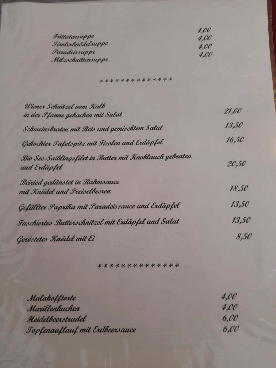 Speisekarte photo 4