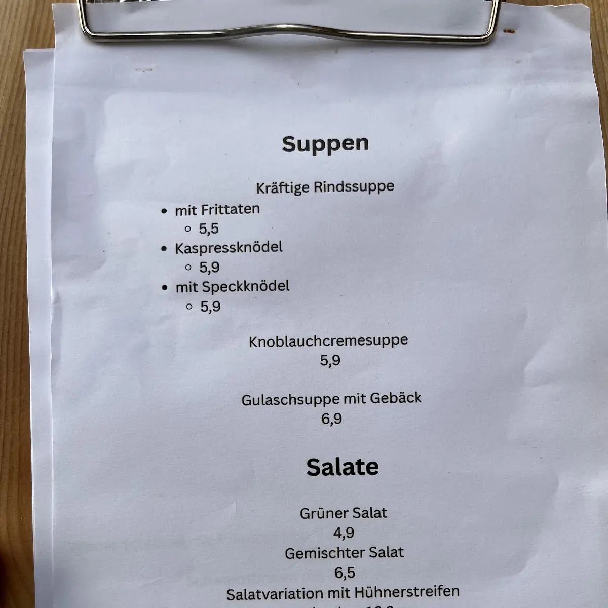 Speisekarte photo 7