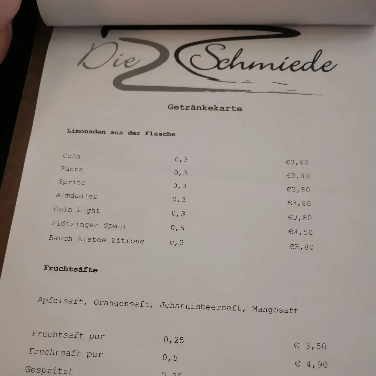 Speisekarte photo 5