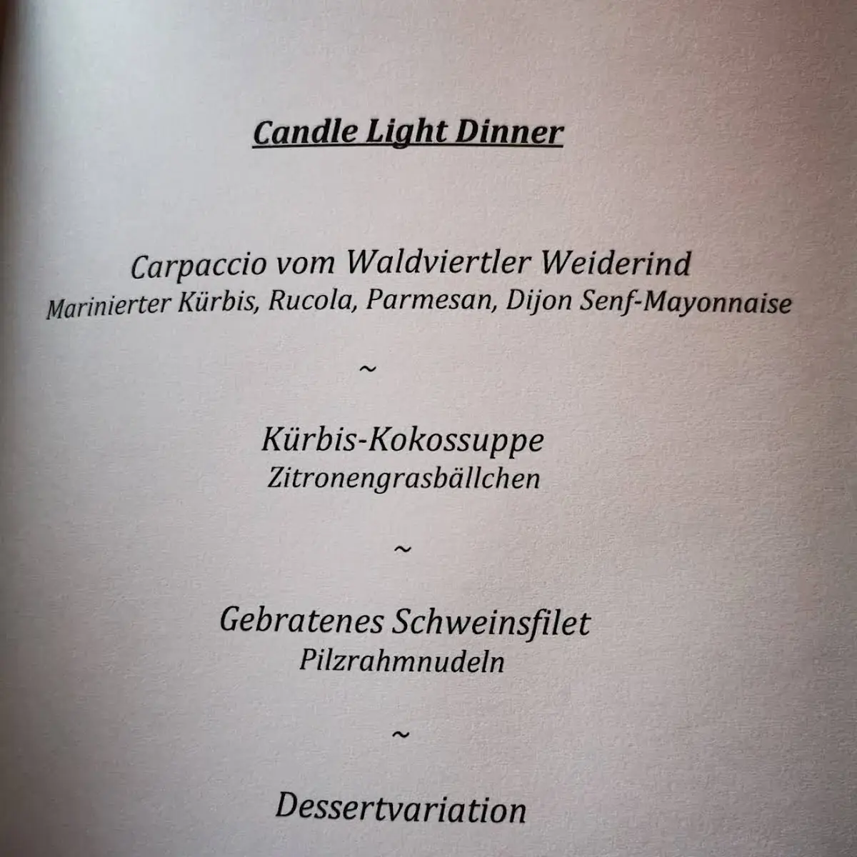 Speisekarte photo 1