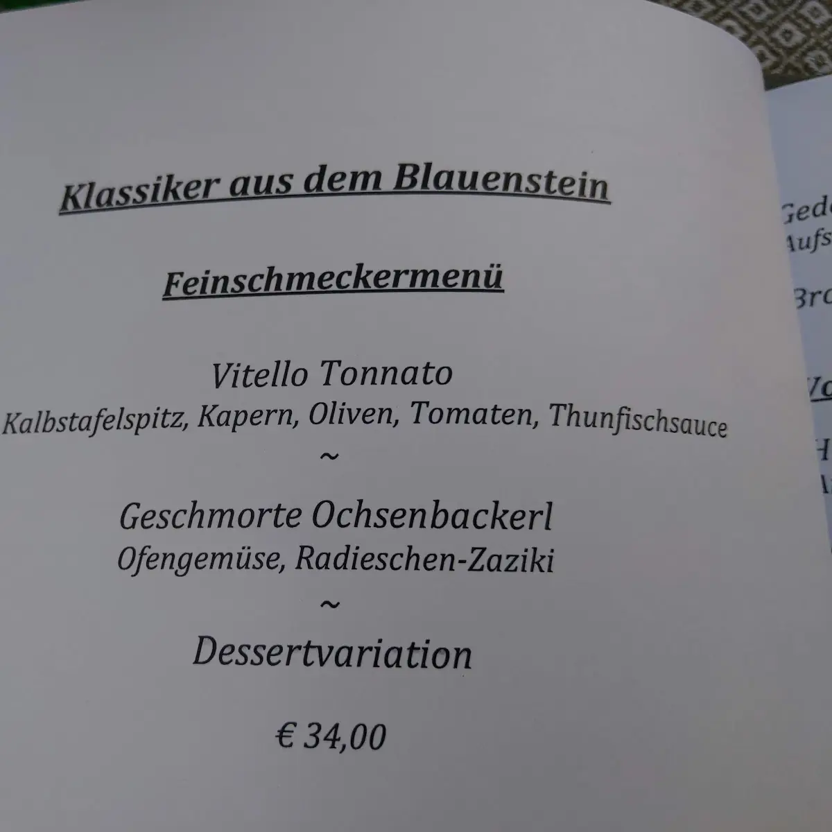 Speisekarte photo 4