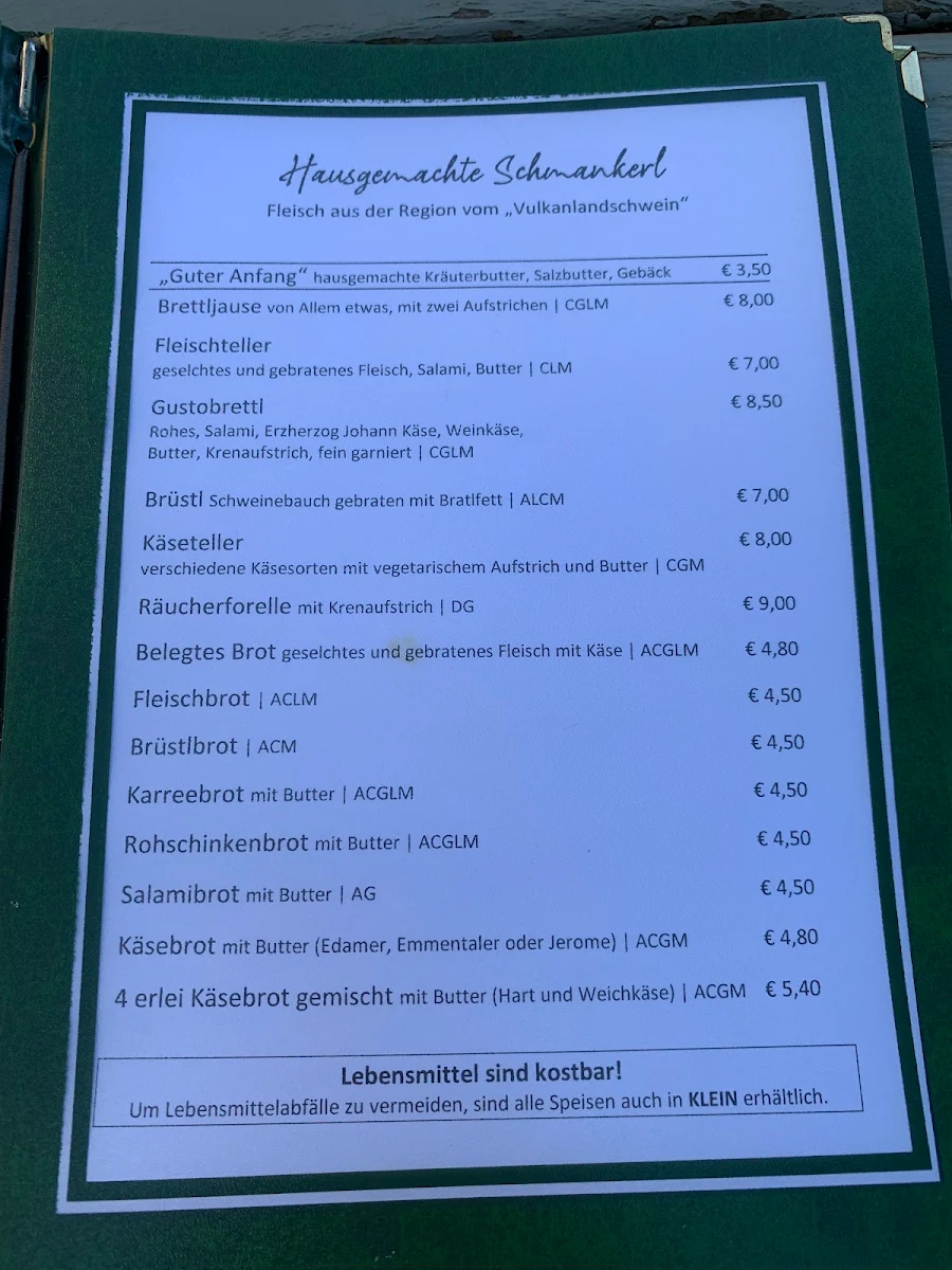 Speisekarte photo 1