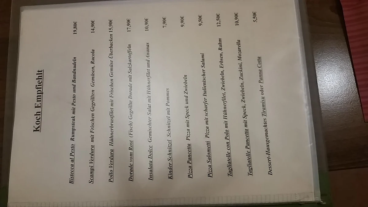 Speisekarte photo 2
