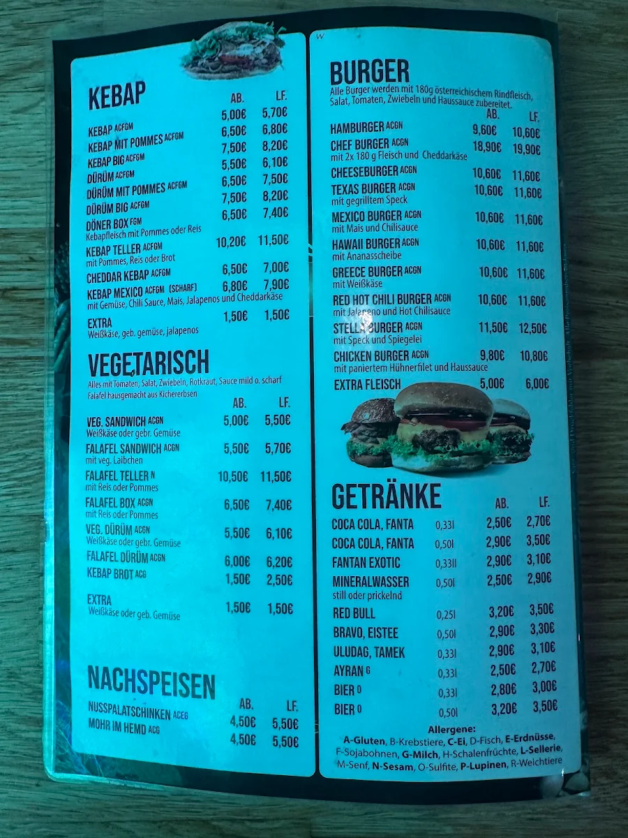 Speisekarte photo 1