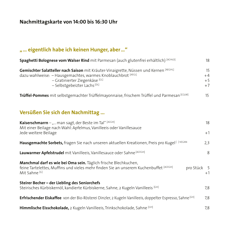 Speisekarte photo 2