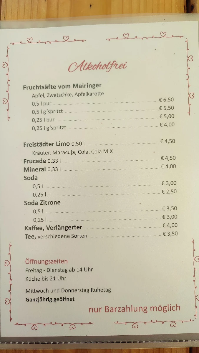 Speisekarte photo 1