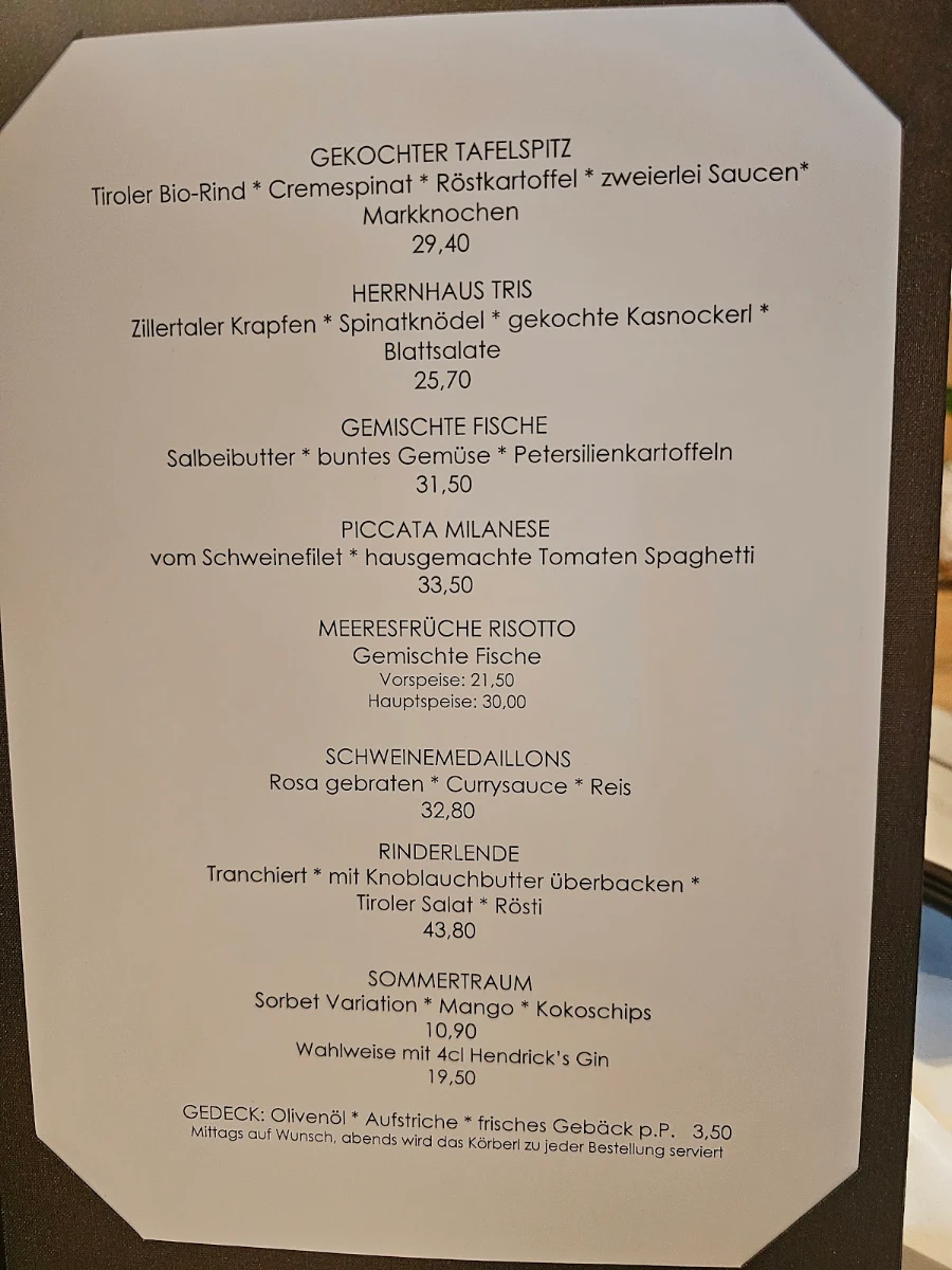 Speisekarte photo 1