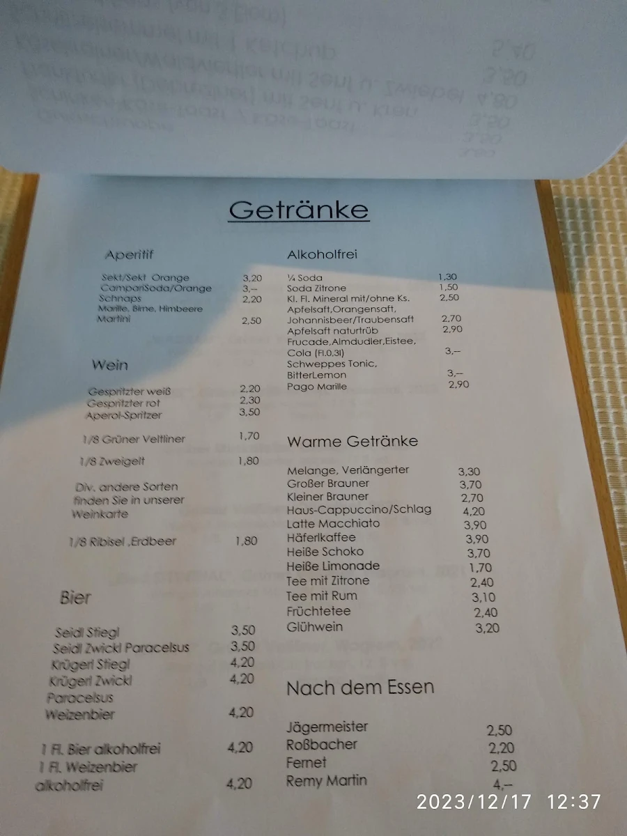 Speisekarte photo 1
